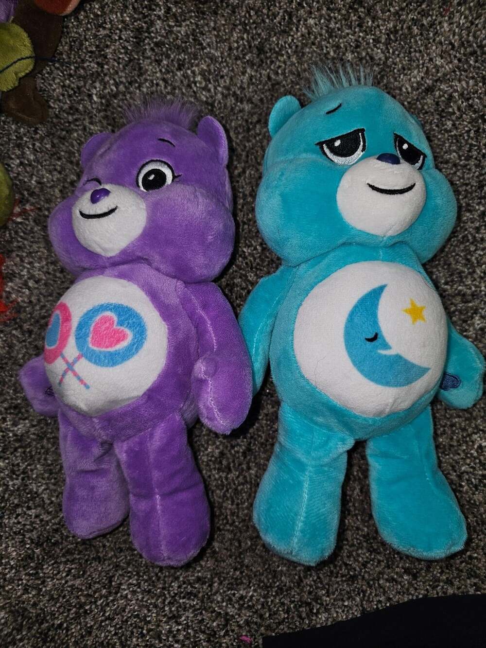 Care Bears Share Bear And Bedtime Bear Plush Lot